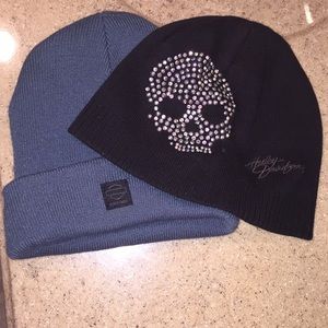 2 Harley Davidson Beanies